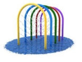 Huitich kids water play arch with colorful arches for fun outdoor water activities
